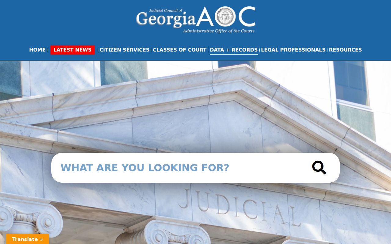 Dawson County case search Georgia Courts data and records directory